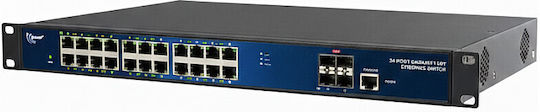 Allnet ALL-SG8628PMJ-10G v2 L2 PoE Switch με 24 Θύρες Gigabit (1Gbps) Ethernet