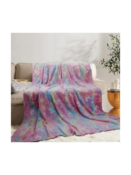 Cotton World Fluorescent Blanket Fluo 200x150cm