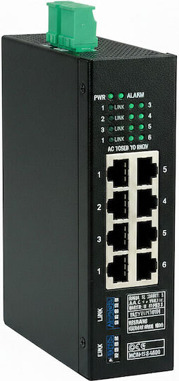 Roline 21.13.1163 Unmanaged L2 Switch με 8 Θύρες Gigabit (1Gbps) Ethernet