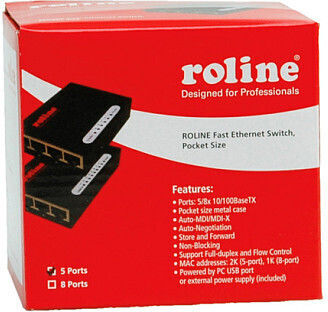 Roline 21.14.3133 Unmanaged L2 Switch με 5 Θύρες Gigabit (1Gbps) Ethernet