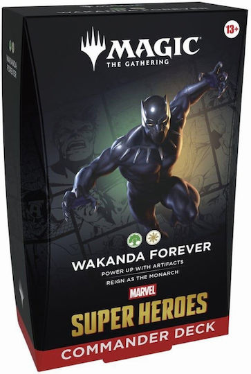 Wizards of the Coast Marvel Super Heroes - Wakanda Forever Magic: The Gathering Командирско Тесте Английски
