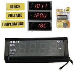 Digital Car Clock 3 1 Voltmeter Thermometer