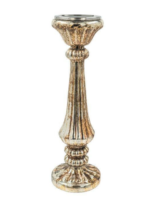 Fylliana Glass Candle Holder in Gold Colour 13x...