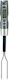 Zokura Digital Lebensmittelthermometer Kochen mit Sonde +50°C / +300°C