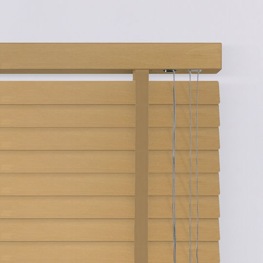 BetterHome 805210 Wooden Blinds in Brown Color Width 80cm Height 80cm