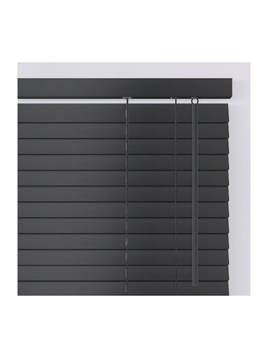 BetterHome 815221 Στόρι Σκίασης Ξύλινο σε Μαύρο Χρώμα Π80xΥ200εκ.