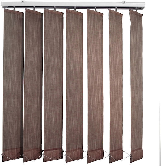 BetterHome 624014 Στόρι Σκίασης Υφασμάτινο σε Καφέ Χρώμα Π160xΥ100εκ.