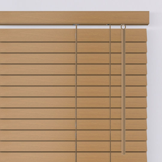 BetterHome 815212 Wooden Blinds in Brown Colour P100xH120cm