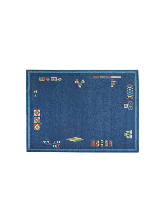 Decostar Rectangular Blue Living Room Rug 140x190cm X-CLA-90-30-A