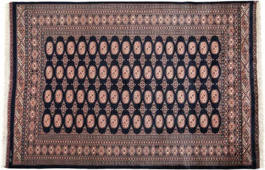 Χαλί Κλασικό Χειροποίητο Bokhara 188x283 Cm Μπλε