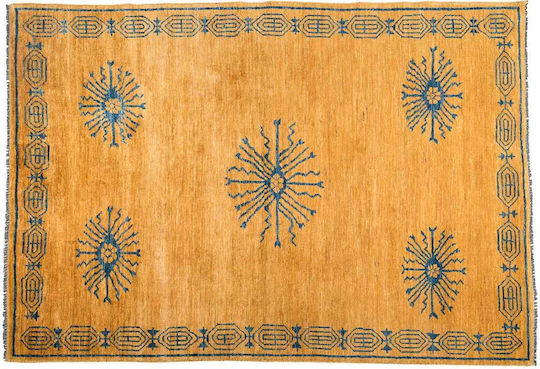 Χαλί Μοντέρνο Χειροποίητο Ziegler 157x227 Cm Χρυσαφί