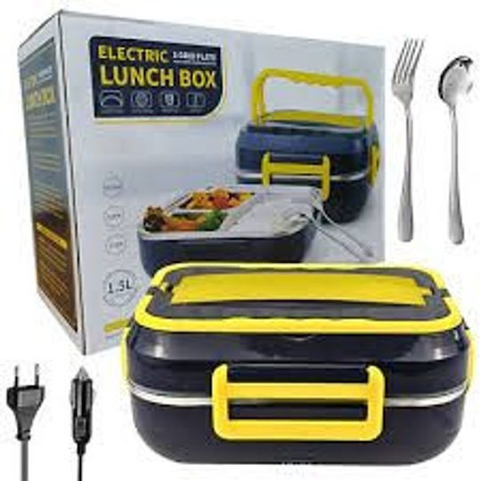 Recipient Electric De Prânz Inox Albastru Cu Compartimente 1.5lt