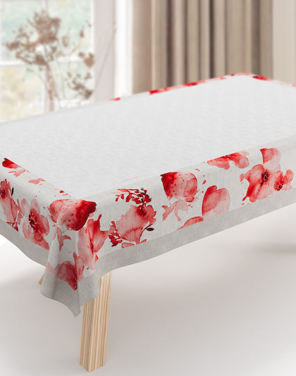 Saint Clair Tischtuch Rot 145x145cm
