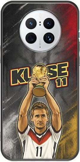 Калъф World Stars Collection Miroslav Klose Huawei Mate 50 Pro Черен TPU Силикон