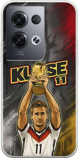 World Stars Collection Miroslav Klose Case Oppo Reno 8 Pro 5g Flexible TPU Transparent Silicone