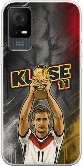 Husă World Stars Collection Miroslav Klose TCL 405 Flexibil TPU Silicon Transparentă