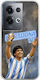 World Stars Collection Diego Maradona Oppo Reno 8 Pro 5g Flexible TPU Transparent Silicone Case