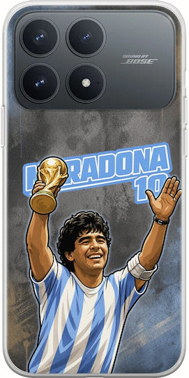 Калъф World Stars Collection Diego Maradona Xiaomi Poco F8 Pro 5g Гъвкав TPU Прозрачен Силикон