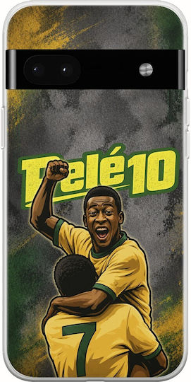 World Stars Collection Pele Case Google Pixel 6a 5g Flexible TPU Transparent Silicone