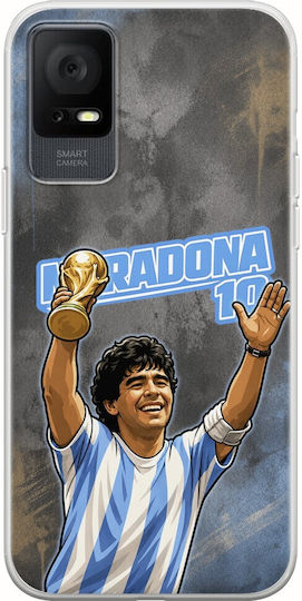World Stars Collection Diego Maradona TCL 408 Flexible TPU Transparent Silicone Case