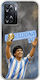World Stars Collection Diego Maradona OnePlus Nord N20 SE Flexible TPU Transparent Silicone Case