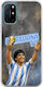 World Stars Collection Diego Maradona OnePlus 8T Flexible TPU Transparent Silicone Case