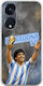 World Stars Collection Diego Maradona Case Oppo Reno 8t 5g Flexible Tpu Transparent Silicone