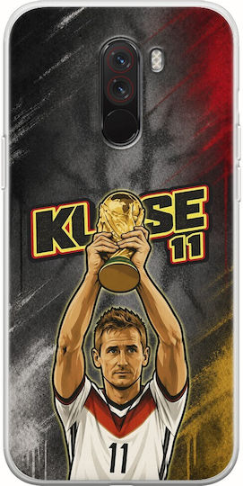 World Stars Collection Case Miroslav Klose Xiaomi Pocophone F1 Flexible TPU Transparent Silicone