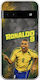Θήκη World Stars Collection Ronaldo Google Pixel 6a 5g Flexible Tpu Διάφανη Σιλικόνη