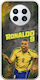 World Stars Collection Ronaldo Huawei Mate 50 Pro Flexible TPU Transparent Silicone Case