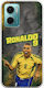 World Stars Collection Ronaldo Case Xiaomi Redmi 10 5G Flexible TPU Transparent Silicone