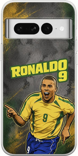 Mobile Phone Case World Stars Collection Ronaldo Google Pixel 7 5G Flexible TPU Transparent Silicone