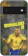 Husă World Stars Collection Ronaldo Google Pixel 6 Pro 5g Black TPU Siliconă Neagră