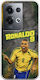 World Stars Collection Ronaldo Case Oppo Reno 8 Pro 5g Flexible TPU Transparent Silicone