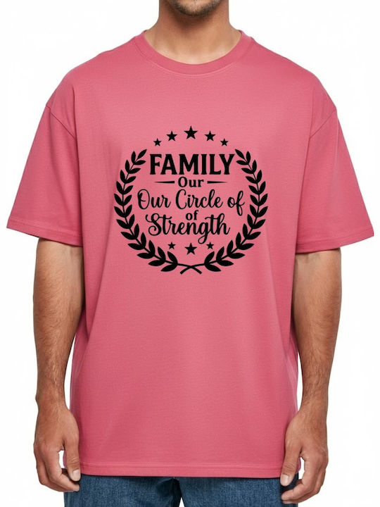 Oversized T-shirt Family Our Circle Strength Στ...