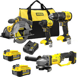 Stanley SFMCK459M2S-QW 4 Piece Battery Powered Tool Set Stanley SFMCK459M2S-QW 4 Piece Battery Powered Tool Set