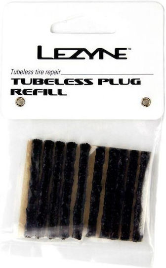 Κιτ Επισκευής Ελαστικών Tubeless Ποδήλατα Lezyne Tubeless Plug Refill Pack 10 Black