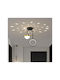 Jiju Lumini Suspendate Negru LED 25x25x28cm
