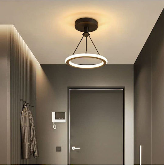 Jiju Deckenleuchte Schwarz LED 22x22cm