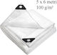 MP Pânză Impermeabilă Rotundă 100gr/m² cu Diametru 5m Tip De Lumină Gri