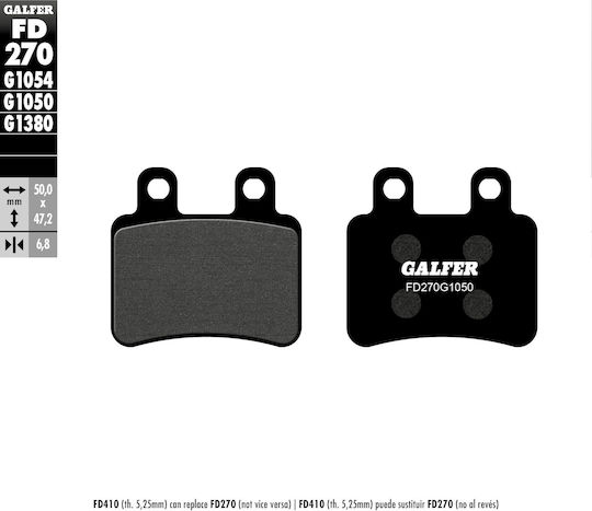 Galfer Kh350 Semi-metallic Scooter Brake Pads