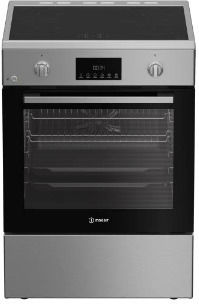 Indesit Κουζίνα 72lt με Επαγωγικές Εστίες Π60εκ. Inox