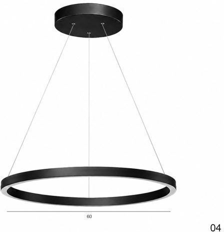 Slamp Lumini Suspendate Negru LED Cu Lumină Alb Cald