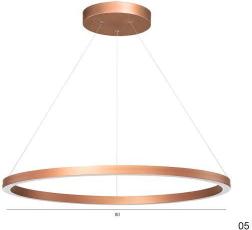 Slamp Lumini Suspendate Cupru LED Cu Lumină Alb Cald