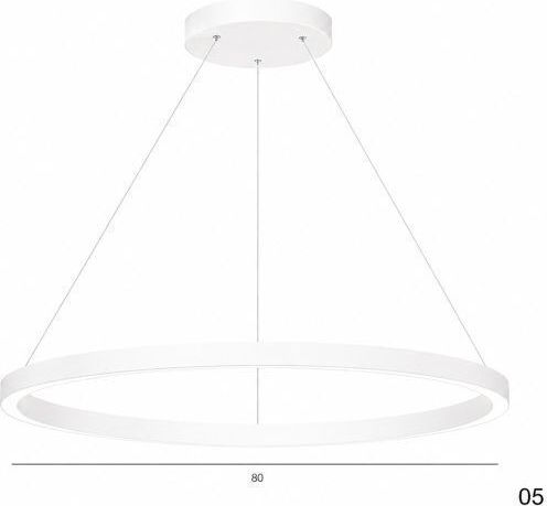 Slamp Lumini Suspendate Alb LED Cu Lumină Alb Cald