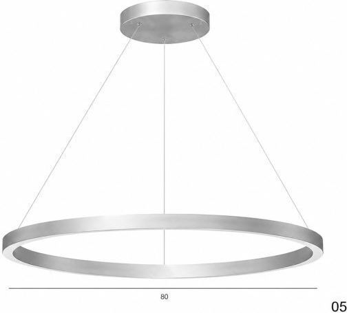 Slamp Lumini Suspendate Argintiu LED Cu Lumină Alb Cald