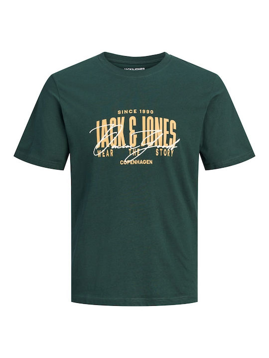 Jack & Jones Παιδικό T-shirt Πράσινο Crew Neck
