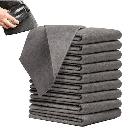 Set 10 Țesături De Curățare Zola Microfibră 30 X 30 Cm Fără Detergent Absorbante Curățare Fără Dungi