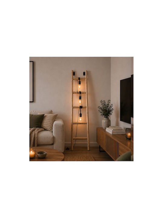 Brilliant Floor Lamp H157xW32cm with Lamp Holder for E27 Bulb Beige