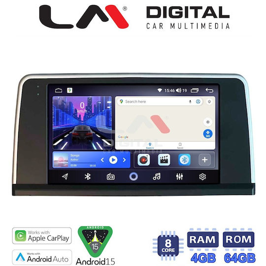 LM Digital Car Audio System for BMW Series 3 F30 Series 4 F32 2019 Bluetooth USB Wi-Fi GPS Apple CarPlay Android Auto